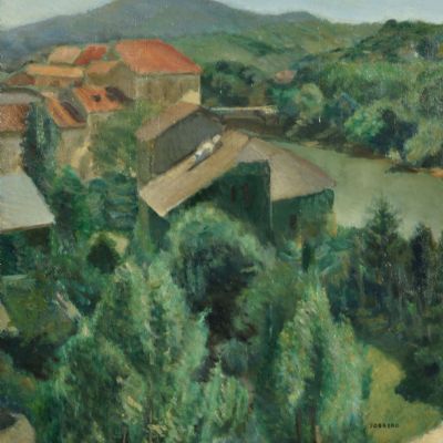 Giardini , Veduta del Po dai colli Torinesi, 1925